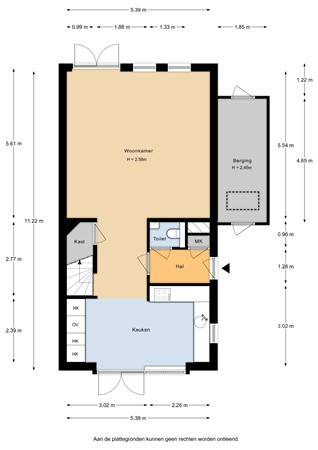 Floorplan - Agaatvlindersingel 10, 3544 ZA Utrecht